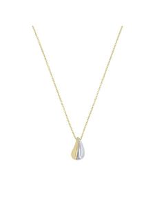 Amor Колье с подвеской, серебро 925 пробы, родированное и покрытое желтым золотом в двухцветном исполнении