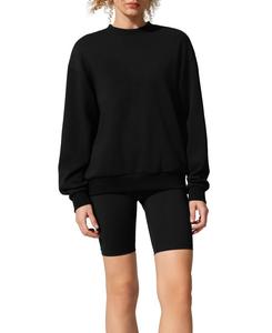 Женская толстовка SILKERRY Oversized Porchlight Balance Crew Pullover Sweatshirt LILYSILK, Black