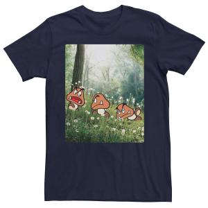Мужская футболка с короткими рукавами Nintendo Super Mario Goomba Trio Licensed Character