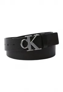 Ремень с пряжкой Calvin Klein, Black/Antique Silver-Coloured