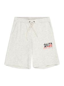 Брюки зауженного кроя Jack & Jones Junior JPSTLUKE, цвет mottled white