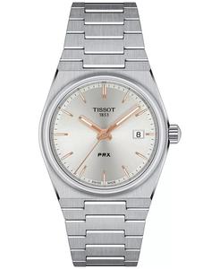 Часы-унисекс PRX с серебристым браслетом из нержавеющей стали, 35 мм Tissot