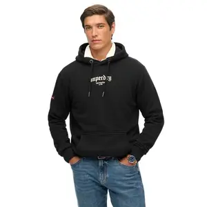 Худи Superdry Tattoo Flash Loose Fit, черный