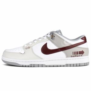 Nike Износостойкие, дышащие низкие скейтбордные кроссовки Dunk, унисекс, цвет экрю