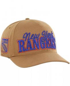 Мужская бежевая кепка New York Rangers Barnes Hitch Adjustable '47 Brand
