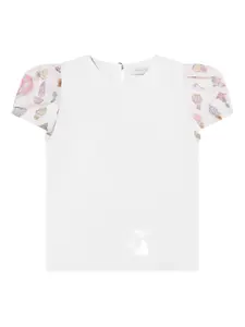 Футболка с воздушным шаром и принтом Atelier Choux, белый
