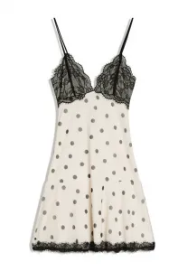 Платье-Миди с принтом и бретелями для повседневной носки Bershka, Beige