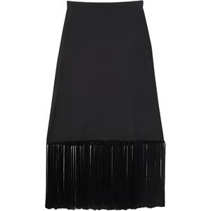 Burberry Кожаная длинная юбка Women's Black