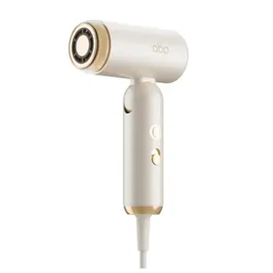 Высокоскоростной фен для волос с отрицательными ионами, холодным и горячим воздухом, миниатюрной и компактной, складной H5 ABP, золото