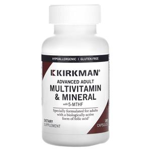 Добавка Kirkman Labs Advanced Adult Minerals with 5-MTHF, 180 капсул