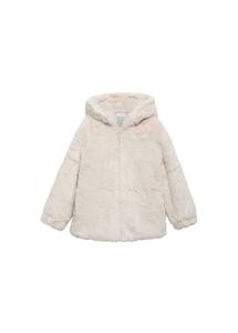 Пальто MANGO KIDS Bolita, бежевый