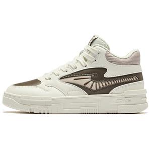 Erke Кроссовки для скейтбординга Be Brave с высоким берцем, женские, цвет микрокристаллический, белый, коричневый, каменистый