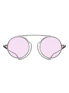 Солнцезащитные очки в круглой оправе M3154 Matsuda, серый