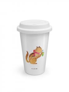 Mr. & Mrs. Panda Термос для смузи «Белка» без надписи, белый