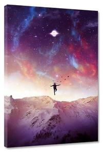 Картина на холсте Hustling Sharks FLY HIGH, синий