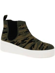 Женские высокие кроссовки Eagon Platform High Top с камуфляжным принтом Yellow Box, цвет camo print