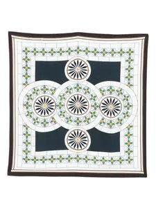 Шарф с геометричным узором Marc O'Polo, белый