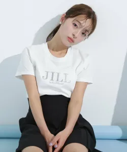 Футболка с вышитым логотипом, органический хлопок Jill By Jill Stuart, цвет White Silver