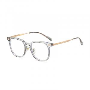 BOELEO Овальная оправа для очков из титанового сплава, Glacier Gray