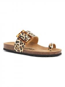 Billowy Кожаные шлепанцы бежевого/светло-коричневого цвета