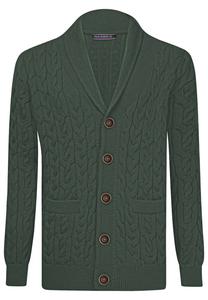 Вязаный кардиган Felix Hardy, темно-зеленый
