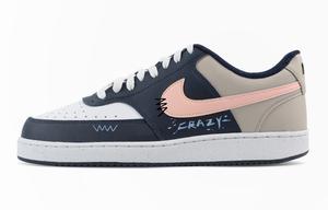 Nike Кроссовки Court Vision Low Gray Dream Madness низкие мужские синий серый