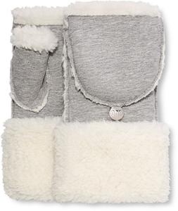 Ugg Перчатки Bonded fleece flip grey heather l/xl