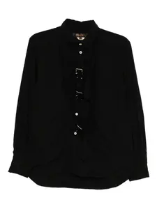 Рубашка с пряжкой Black Comme Des Garçons, черный