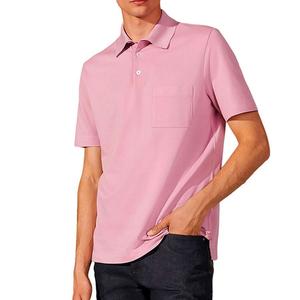 Рубашка поло мужская розовая Hermes, розовый