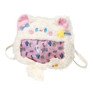 Рюкзак Kitten в корейском стиле, сладкий стиль, прозрачный Ita Bag, мультяшная сумка через плечо, товары для кукол FANNIKEER