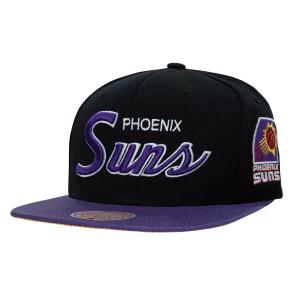 Мужская кепка Mitchell & Ness Black Phoenix Suns Hardwood Classics MVP Team Script 2.0 Snapback