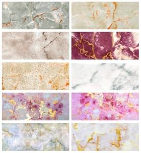 Тохато, Трансферная фольга для нейл-арта, набор мрамор, 10х4 см, 10 шт., Tojato