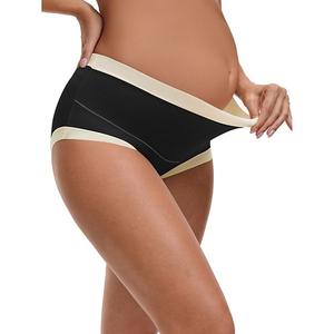 Женские трусы для беременных с высокой талией, полным покрытием и эластичностью Inspire Chic, Black