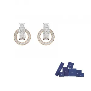 Swarovski Синтетическая кубическая циркониевая бижутерия металлические серьги для женщин Silver