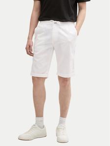 Шорты из ткани обычного кроя 1044715 Tom Tailor, белый