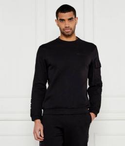 Толстовка мужская Ea7 классического кроя, черный / белый