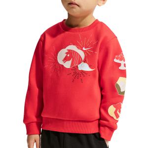 Детский свитшот с круглым вырезом Moderate Nike, university красный/белый/желтый/белый