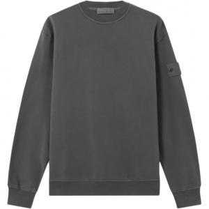 Толстовка Ghost с круглым вырезом STONE ISLAND, темно-серый