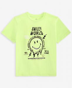 Футболка с коротким рукавом Big Boys Smiley World Graphic Grayson Threads Kids, The Label, Green