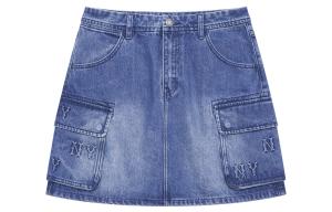 MONOGRAM Коллекция New York Yankees 24FW Джинсовые Короткие Юбки Женские Индиго MLB