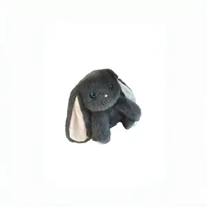 Очаровательная плюшевая кукла кролик с висячими ушками высотой 25 см Pissie, черный