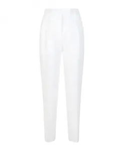 Брюки со складками Max Mara Studio, белый