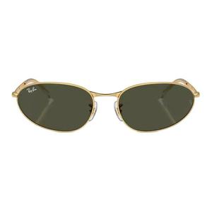 RayBan Солнцезащитные очки Ray Ban RB3734 с овальной оправой, Gold Frame Green Lens