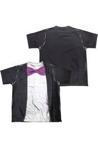 Футболка для детей с коротким рукавом и принтом "Penguin" из классического сериала "Batman" (спереди и сзади) Gildan, белый