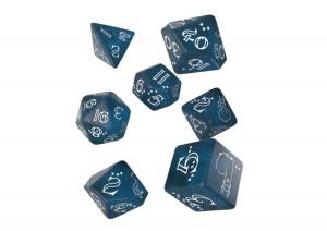 Набор игральных костей Sparkling Llama, темно-синий и белый Inna marka