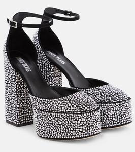 Кожаные сандалии Холли Николь Paris Texas, Black Metal Diamond