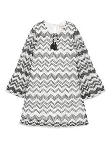 Платье рыхлой вязки TWINSET Kids, белый