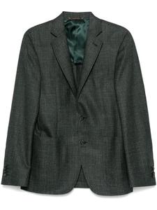 Пиджак в ломаную клетку Canali, зеленый
