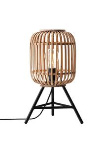 Настольная лампа Woodrow, диаметр 30 см, светло-коричневого цвета Brilliant