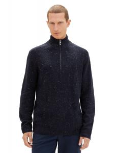 Пуловер Tom Tailor NEPS STRUCTURED, синий